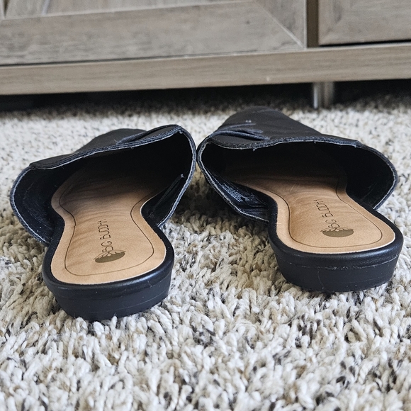 Big Buddha Women’s Black Big Weave Mule Slides/Flats size 9 NWOT - Picture 6 of 10
